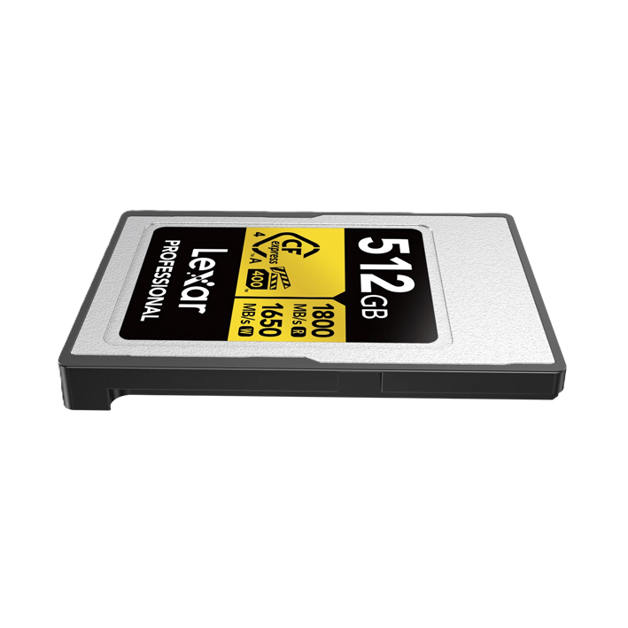 Lexar CFexpress PRO Type A Gold 512 GB 4.0 Series R1800/W1650MB/s - VPG400 Lexar CFexpress PRO Type A Gold 512 GB 4.0 Series R1800/W1650MB/s - VPG400