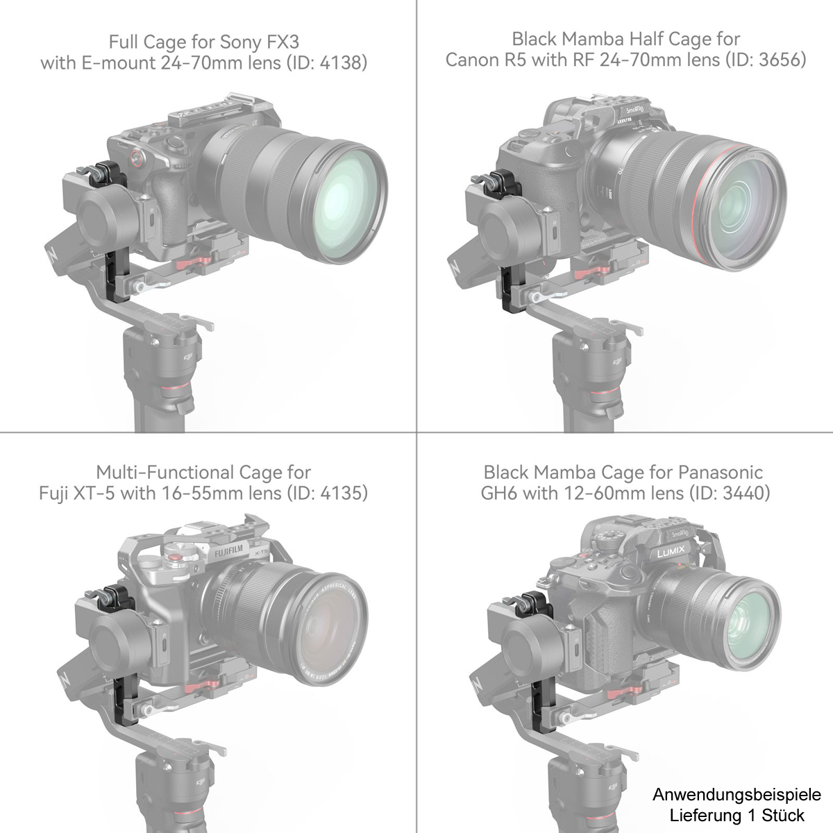 SmallRig 4196 Verlängerter vertikaler Arm für DJI 6941590012551