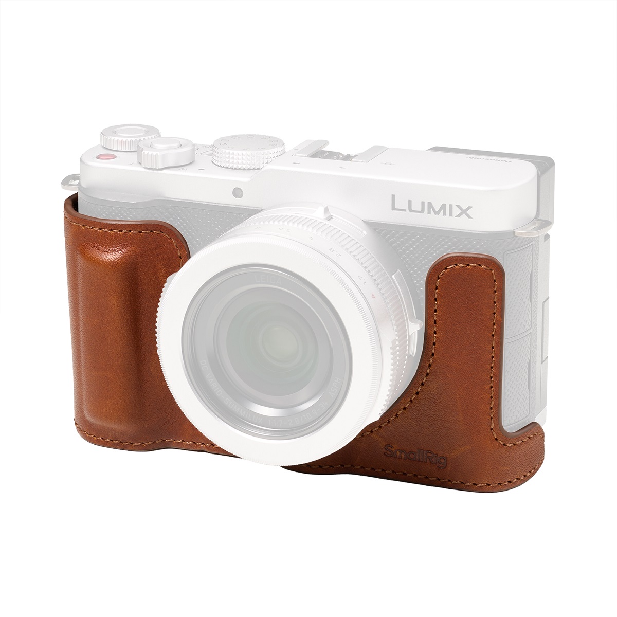 SmallRig 5699 Leder-Halbschalen-Kit braun, für Panasonic Lumix L10
