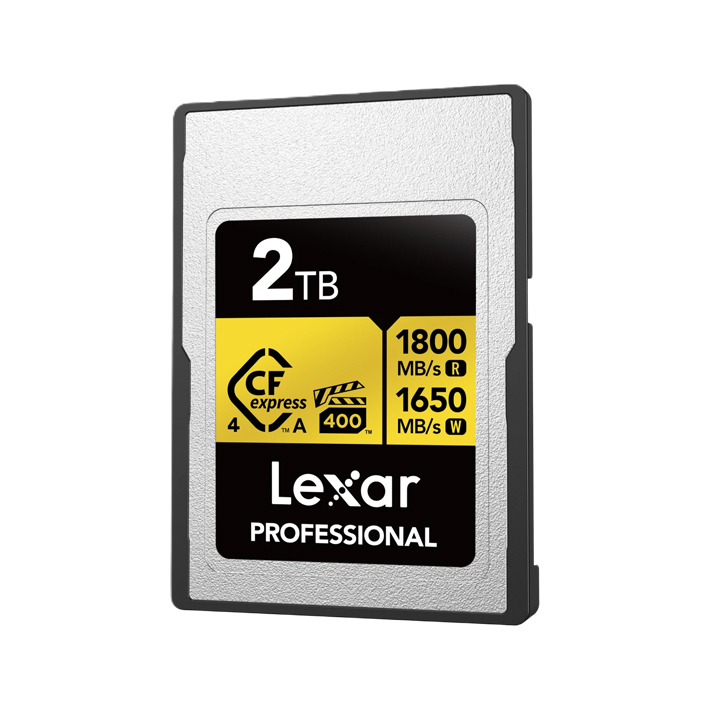 Lexar CFexpress PRO Type A Gold 2 TB 4.0 Series R1800/W1650MB/s - VPG400 Lexar CFexpress PRO Type A Gold 2 TB 4.0 Series R1800/W1650MB/s - VPG400