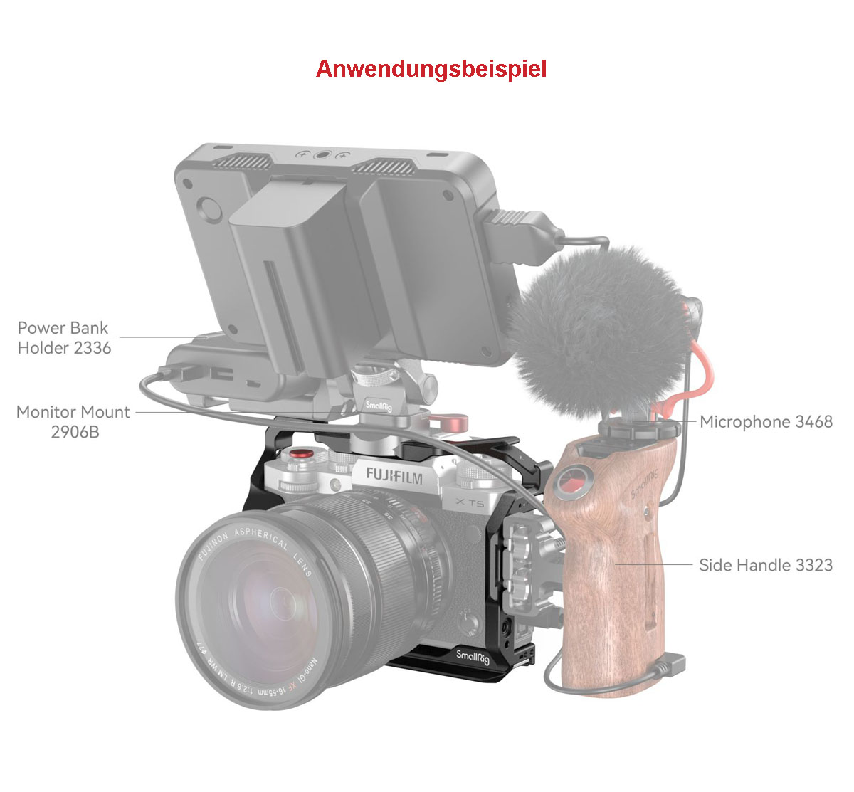 SmallRig 4135 Cage für Fujifilm X-T5 6941590011882