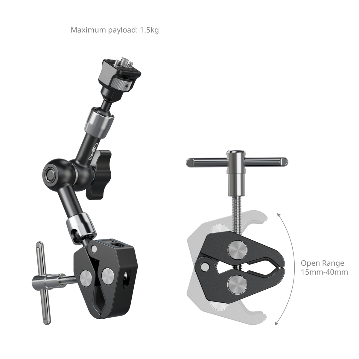SmallRig 5310 Magic Arm 7" krabbenförm- ige Klemme 6941590023557