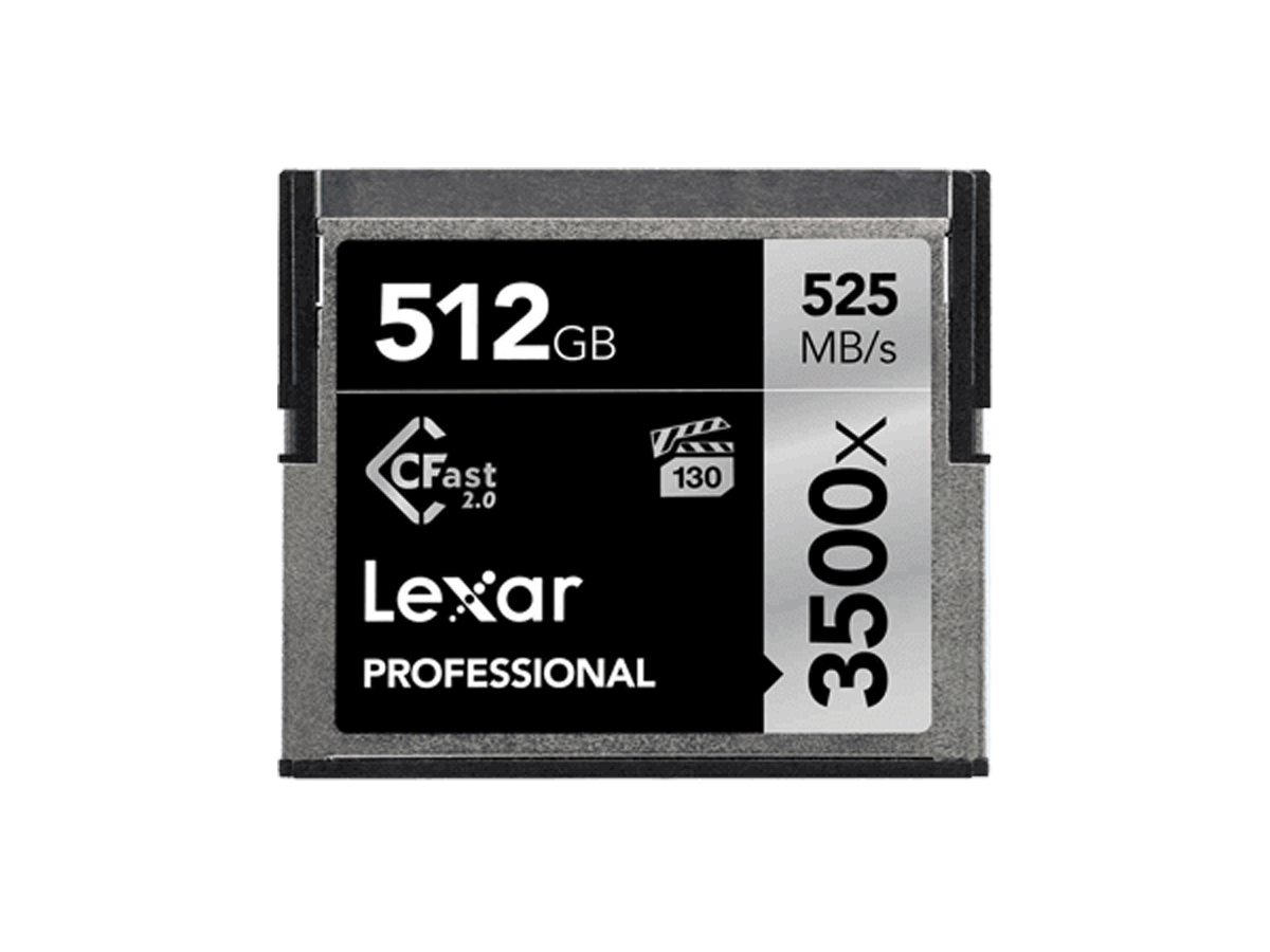 Lexar 3500x CFast 2.0, 512 GB, VPG-130, Profession 0843367109302