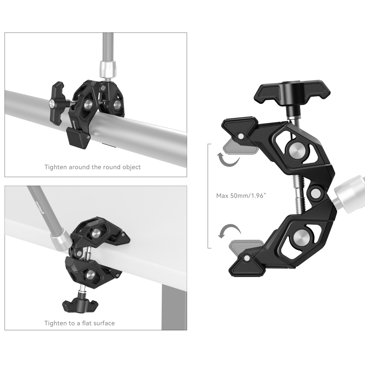 SmallRig 5319,50mm krabbenförmige Klemme 6941590022468