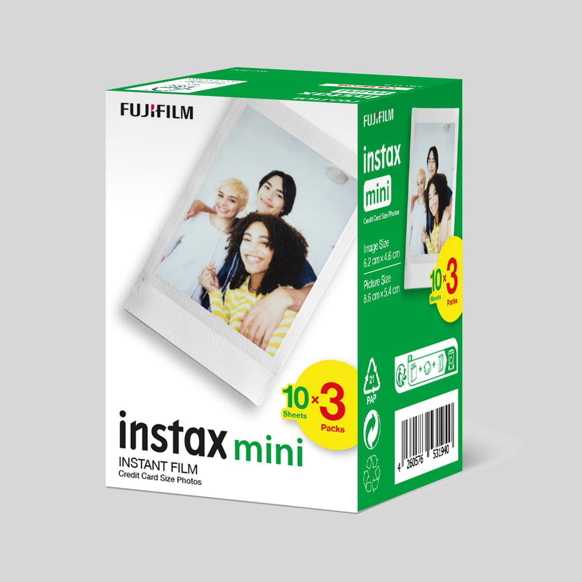 Fujifilm Instax Mini 3er Pack 3x10 Aufna 4260576531940
