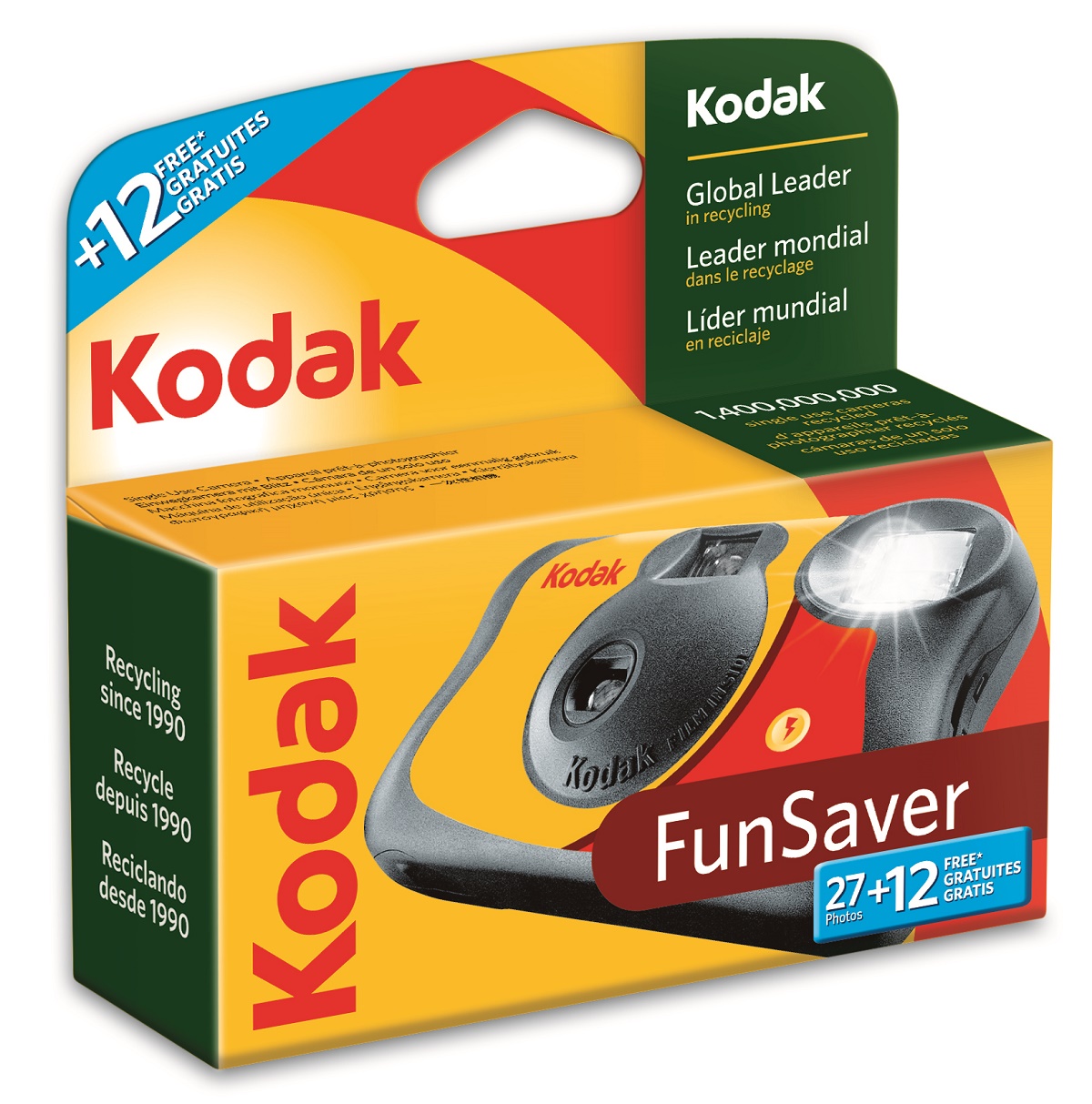 Kodak Fun Saver 27+12 Einwegkamera mit Blitz 5011373920944