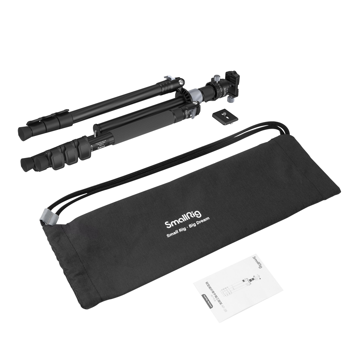 SmallRig 4059 Carbon-Stativ mit Mittelsäule AP-20 6941590010298