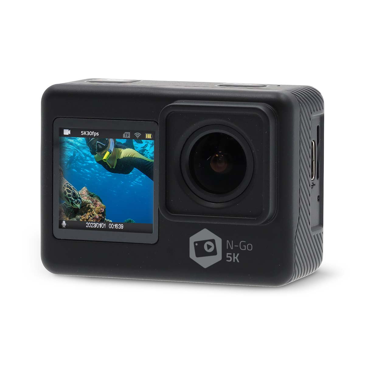 Nedis 5K Dual-Screen HD-Actioncam schwarz Nedis 5K Dual-Screen HD-Actioncam schwarz