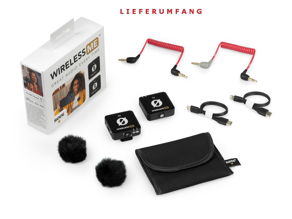 Rode Wireless ME, drahtloses Mikrofon- System mit Sende- u. Empfangsmodul 0698813009916
