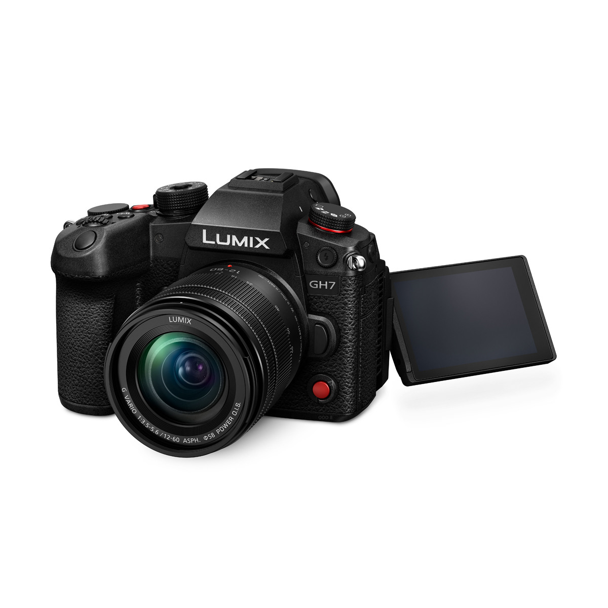 Panasonic Lumix DC-GH7 Kit GH7 Body + Lumix G Vario 12-60 mm (H-FS12060) Objektiv 5025232964758