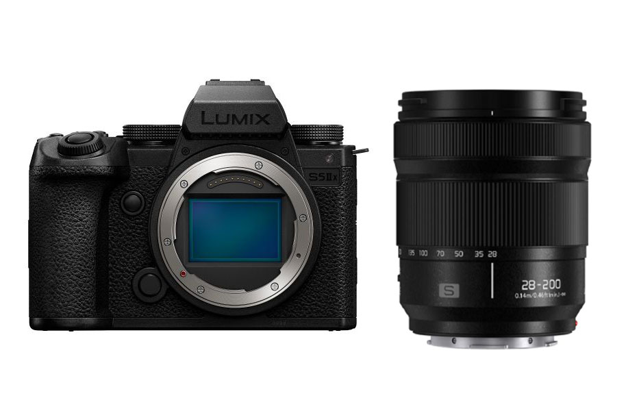 Panasonic Lumix S5 II X Set mit Lumix S 4,0-7,1/28-200mm Macro OIS Panasonic Lumix S5 II X Set mit Lumix S 4,0-7,1/28-200mm Macro OIS
