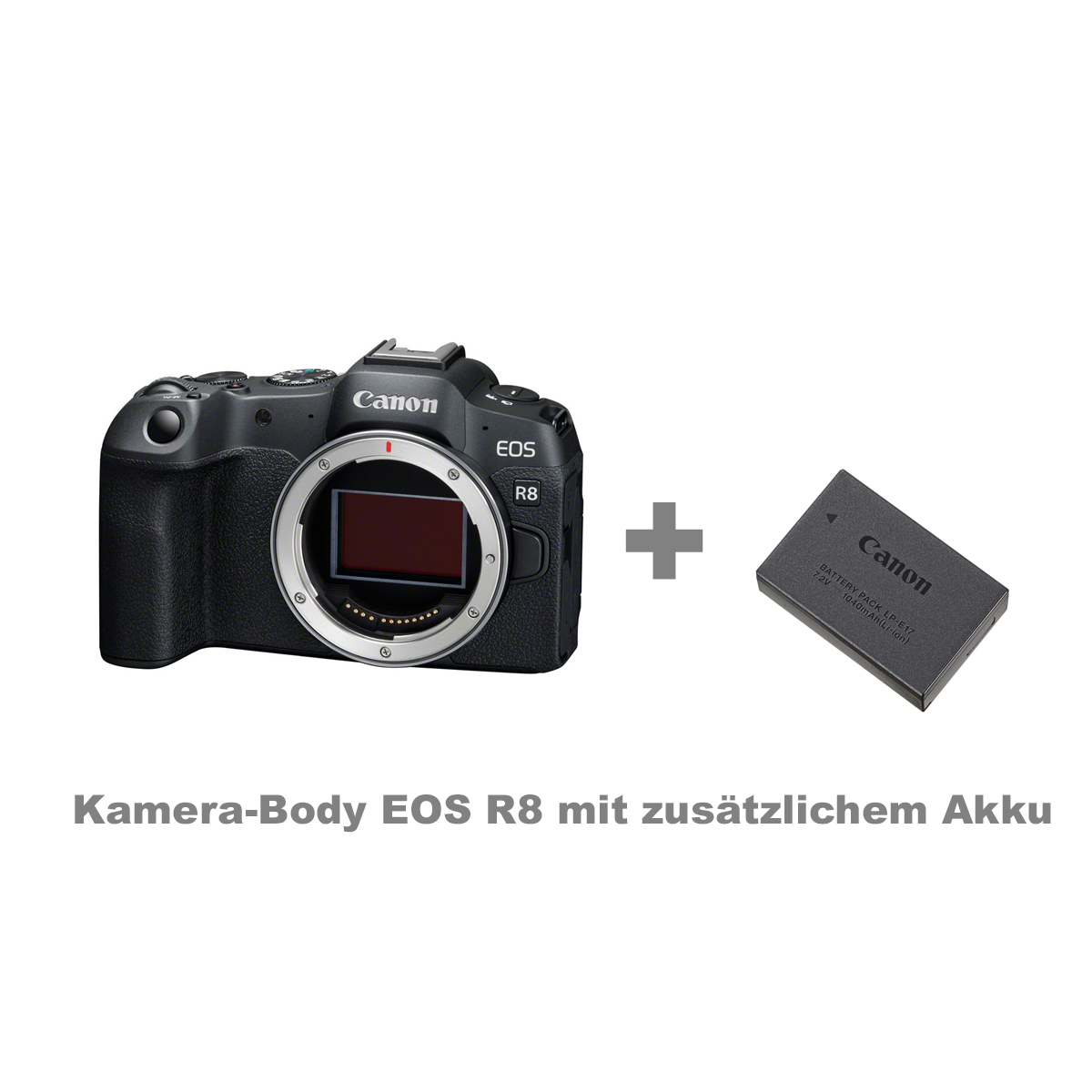 Canon EOS R8 Body + 2. Akku Canon LP-E17 KIT 8714574688855