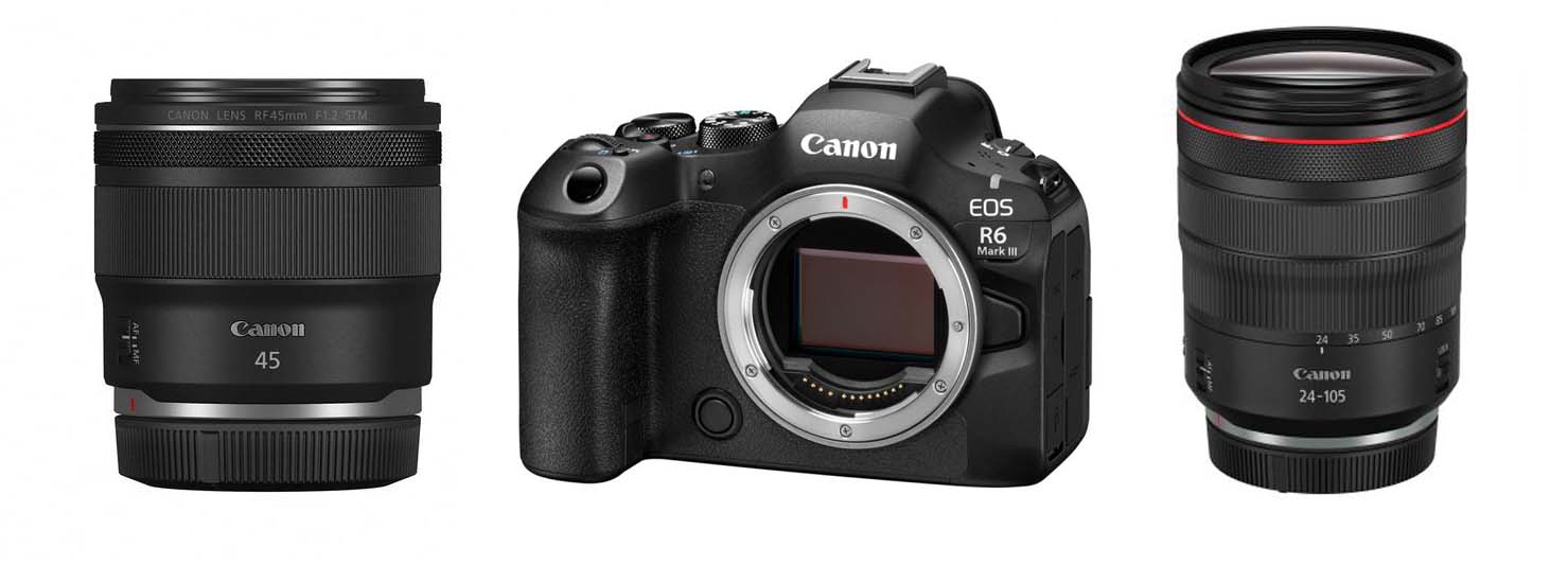 Canon EOS R6 III Set mit RF 1,2/45mm STM + RF 4,0/24-105 L IS USM