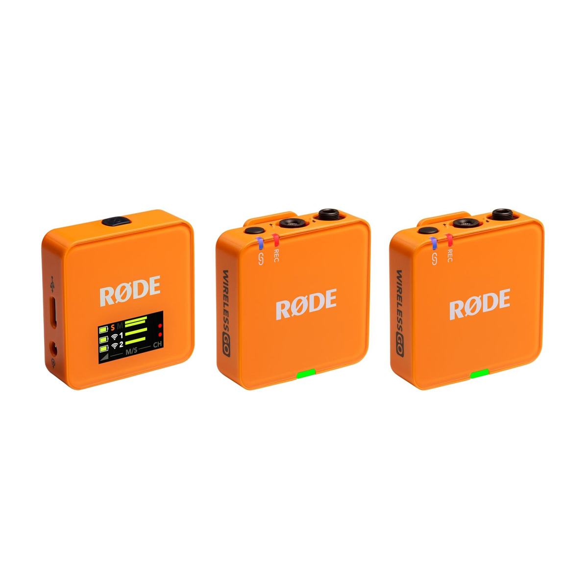 Rode Wireless GO (Gen. 3) Orange, dig., Mikrofonsystem, 2-Kanal, drahtlos