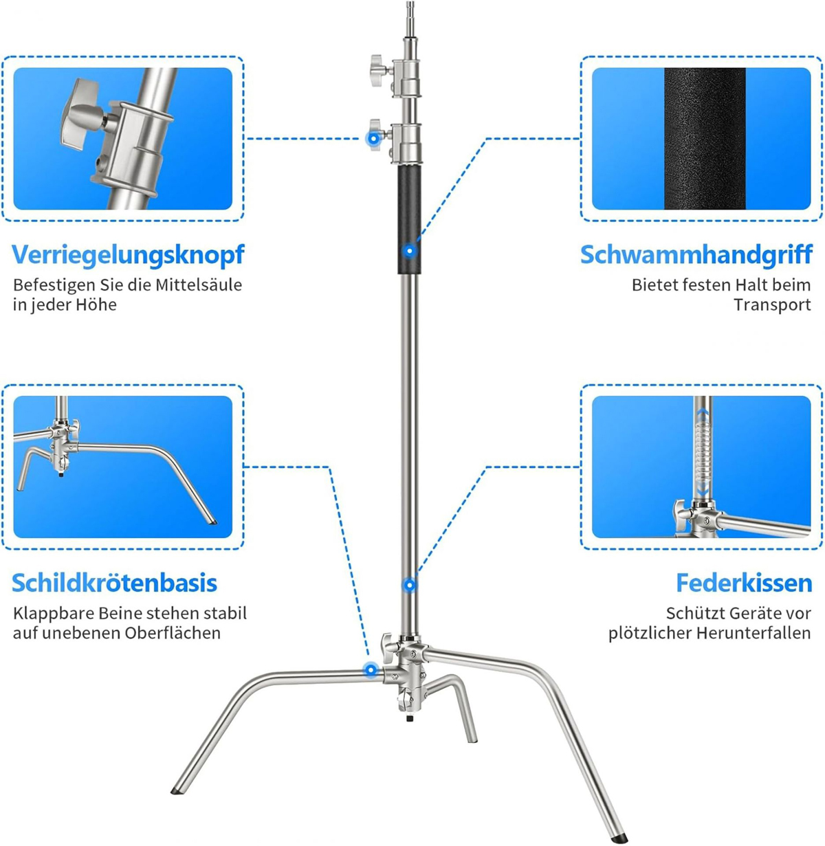 NEEWER SC320 Premium C-Stand Galgenstativ