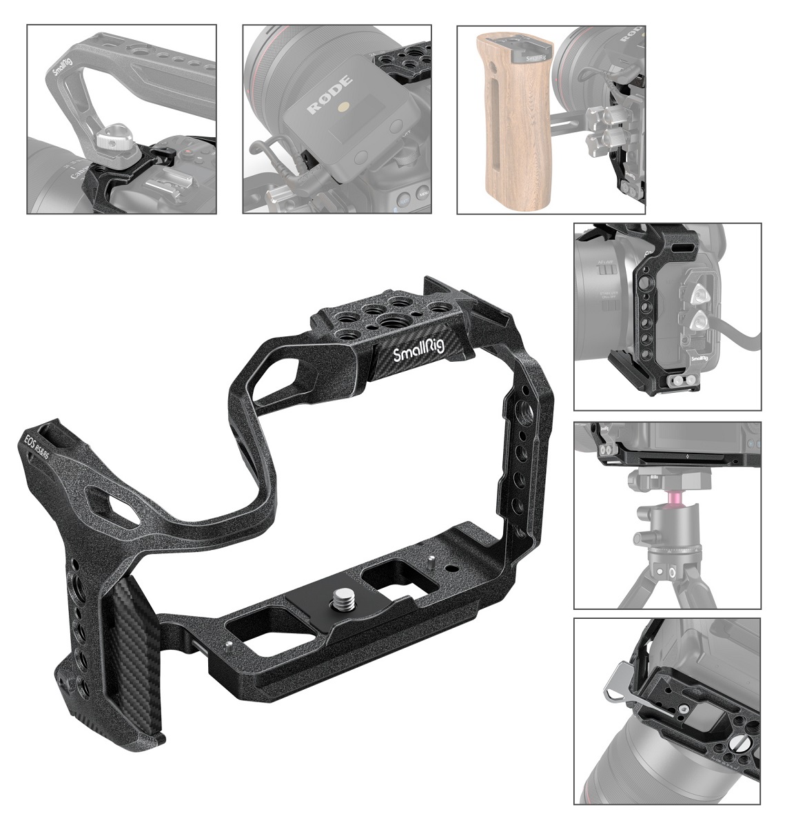 SmallRig 3233 Black Mamba Cage für Canon EOS R5/R6 6941590004945
