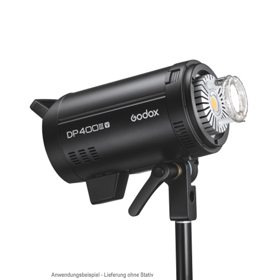 Godox DP400IIIV-C Studioblitzgeräte Kit (2x DP400III-V & Zubehör) Godox DP400IIIV-C Studioblitzgeräte Kit (2x DP400III-V & Zubehör)