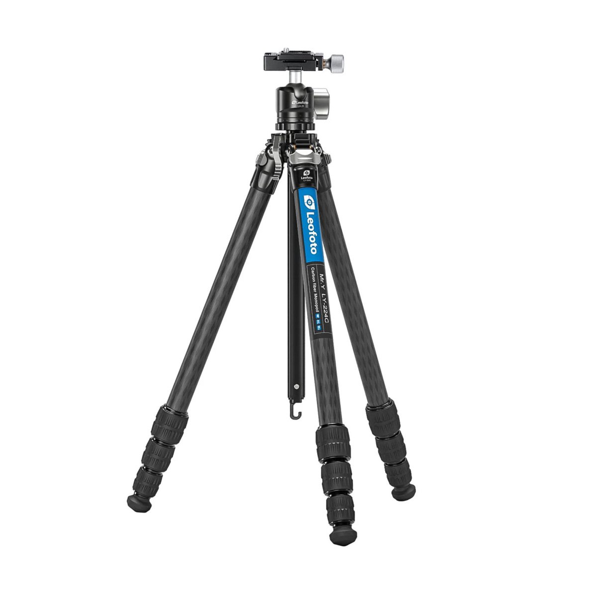 Leofoto LY-224C Mr. Y+LH-25R black Carbon-Stativ