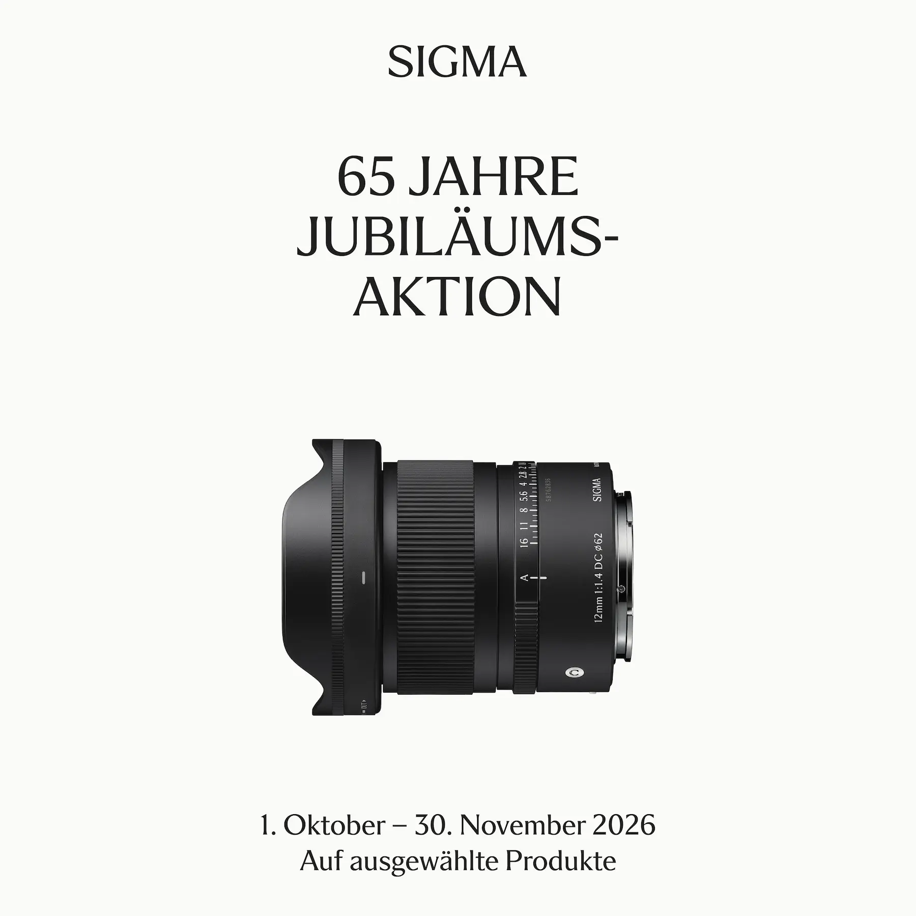 Sigma 65 Jahre Aktion