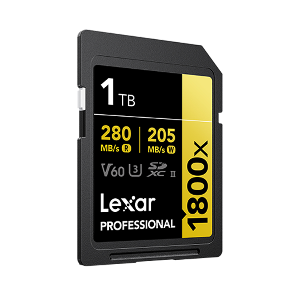 Lexar 1800x SDXC 1 TB V60 UHS-II U3 (280/205 MB/s) 0843367131839
