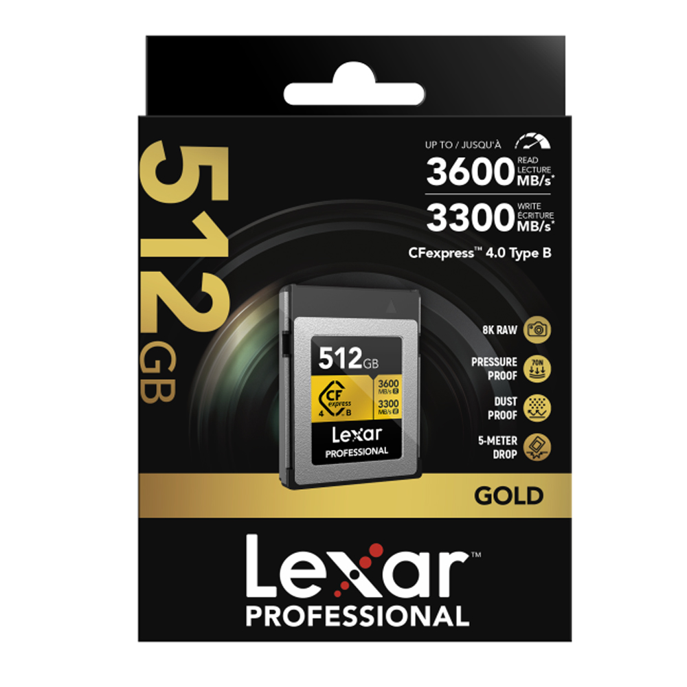 Lexar CFexpress 512 GB PRO Type B GOLD 4.0 Serie R 0843367135837