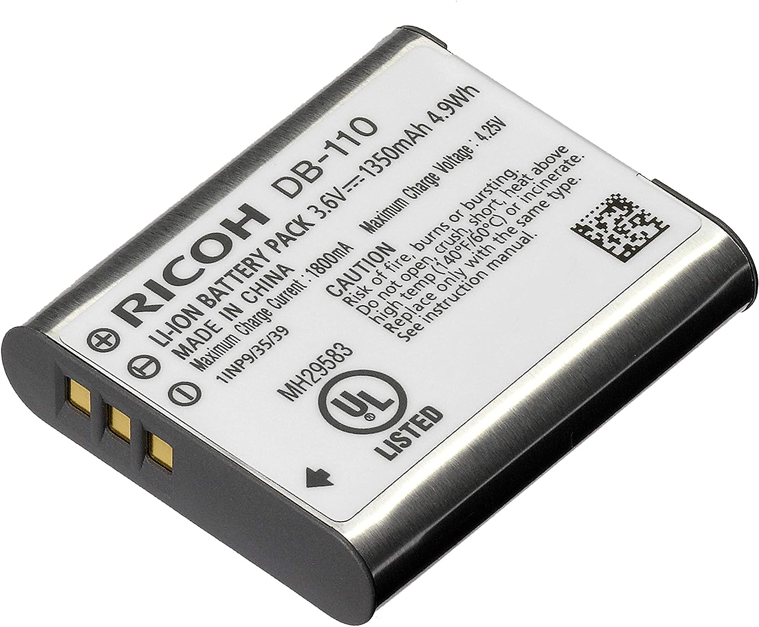 Ricoh DB-110 Akku für GRIII, WG-6 0027075300378
