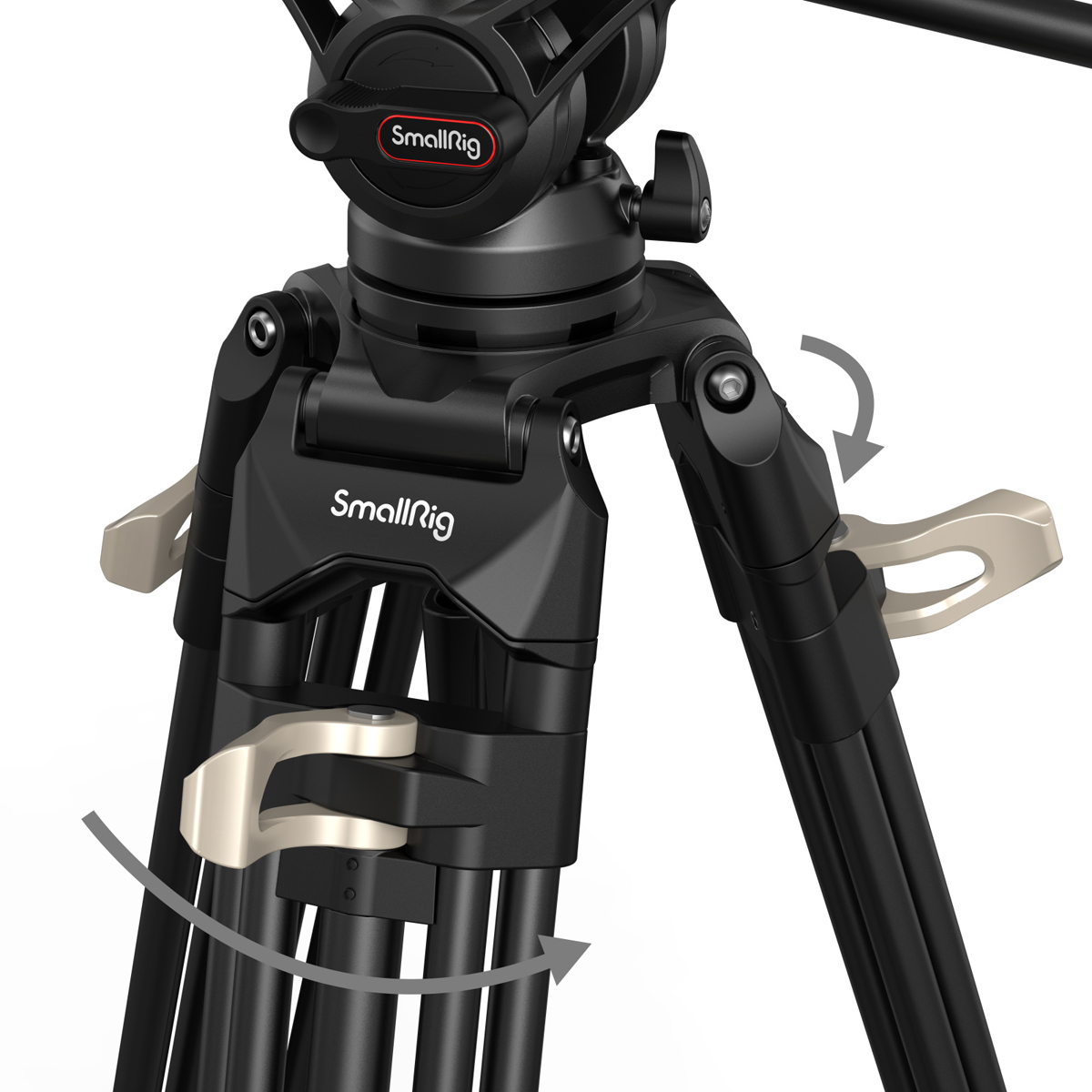 SmallRig 3751 Heavy Duty FluidkopfStativ AD-01 6941590007885