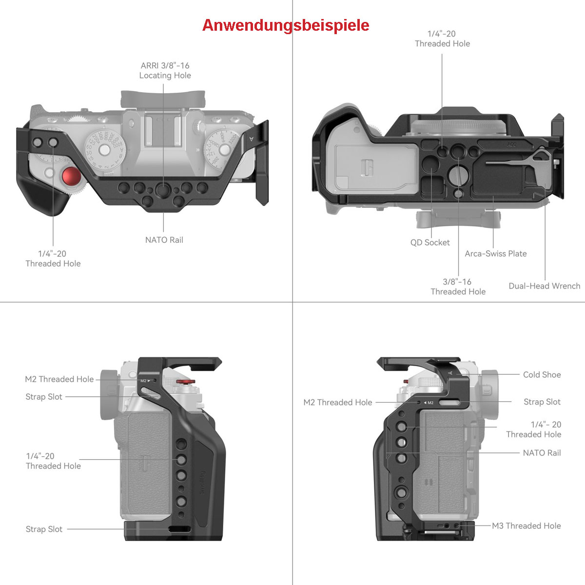 SmallRig 4135 Cage für Fujifilm X-T5 6941590011882