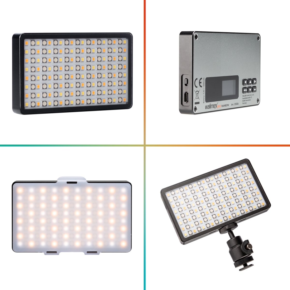 Walimex pro LED Rainbow Pocket RGBWW 4056929230369