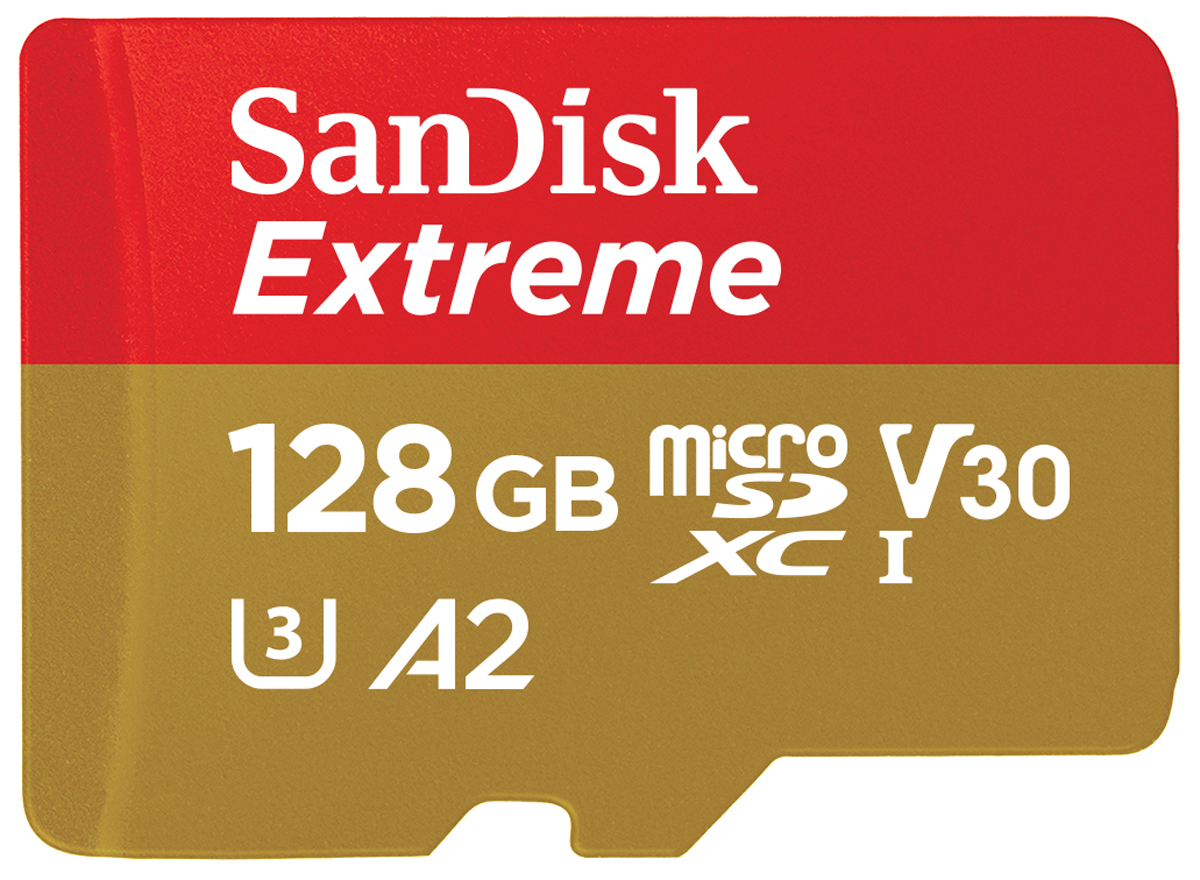 SanDisk Extreme 128GB microSDXC 190 MB/s UHS-I, C1 0619659188450