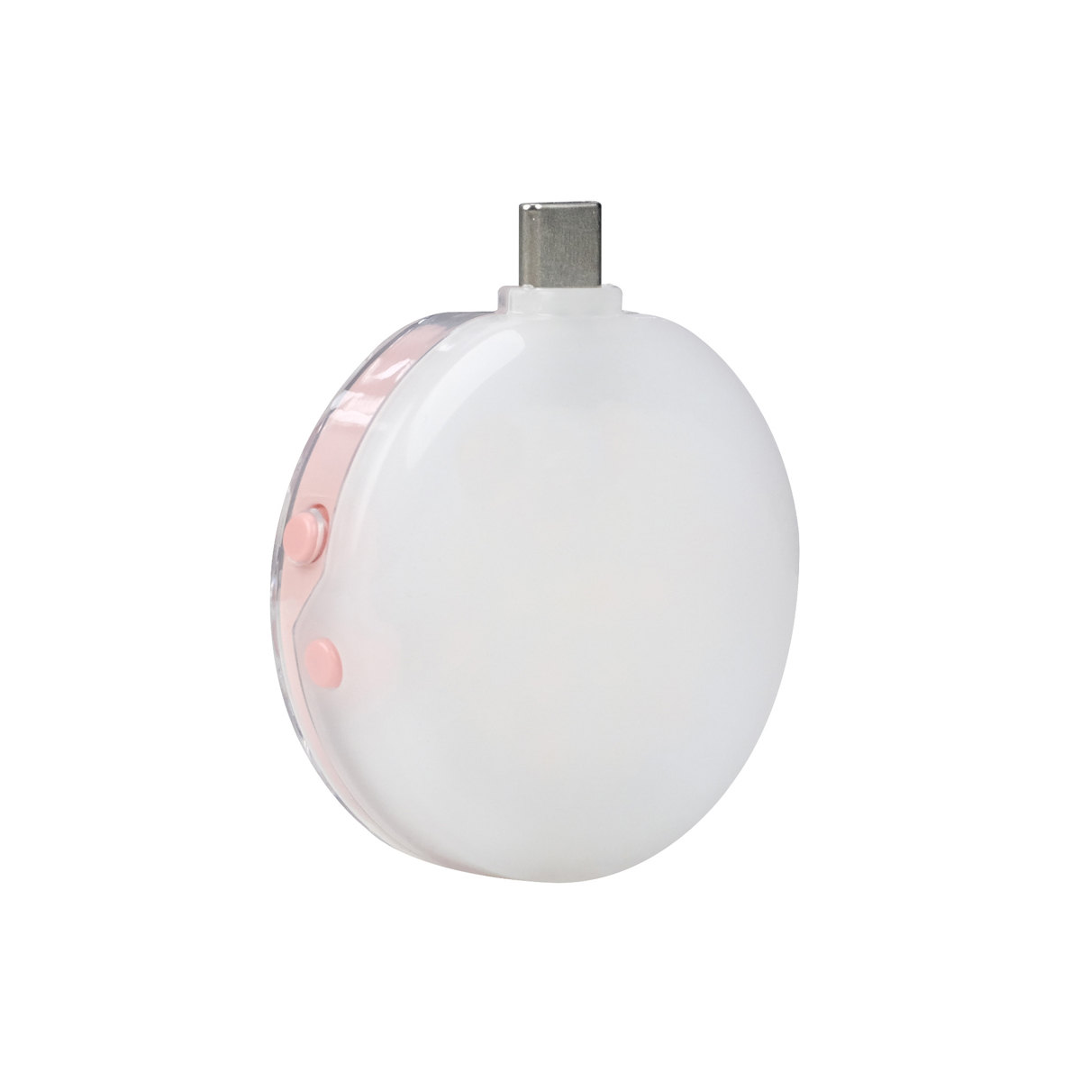 Nanlite Mini-Smartphone-Leuchte cookie rund, coral pink