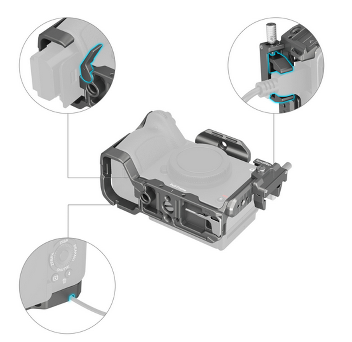 SmallRig 4770 HawkLock QR Cage Kit für Sony FX3 / FX30 6941590018119