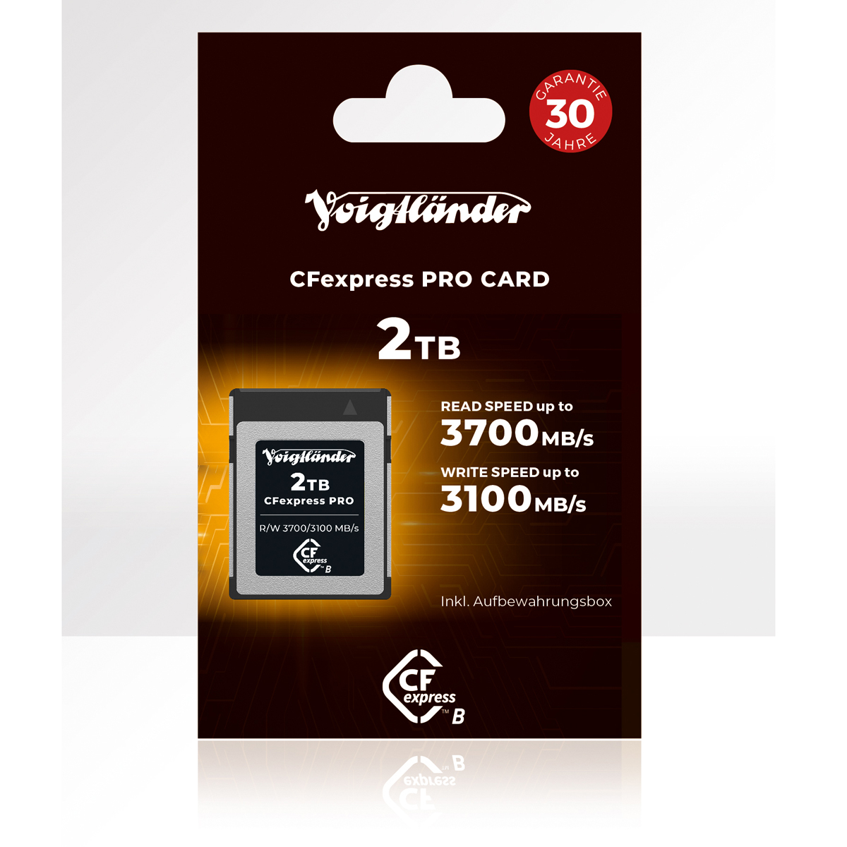 Voigtländer CFexpress Professional 2TB Typ-B (3700/3100 MB/s) Voigtländer CFexpress Professional 2TB Typ-B (3700/3100 MB/s)