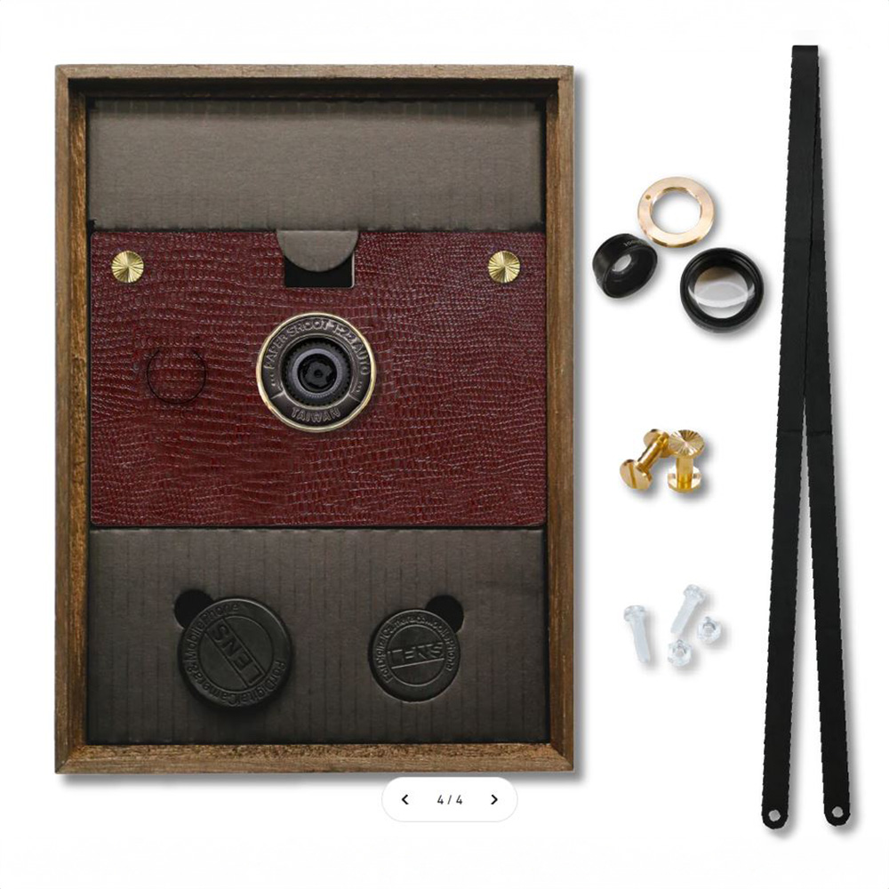 Paper Shoot Bundle Ledertextur Case - Burgunderrot 4713077274224