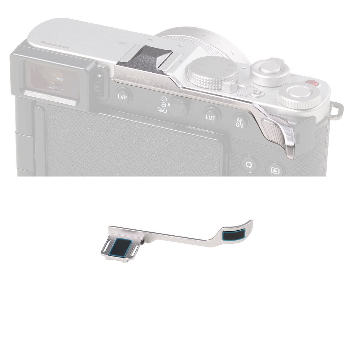 SmallRig 5703 Daumengriff für Panasonic Lumix L10 silber