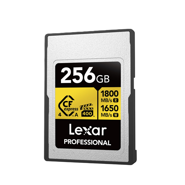 Lexar CFexpress PRO Type A Gold 256 GB 4.0 Series R1800/W1650MB/s - VPG400 Lexar CFexpress PRO Type A Gold 256 GB 4.0 Series R1800/W1650MB/s - VPG400