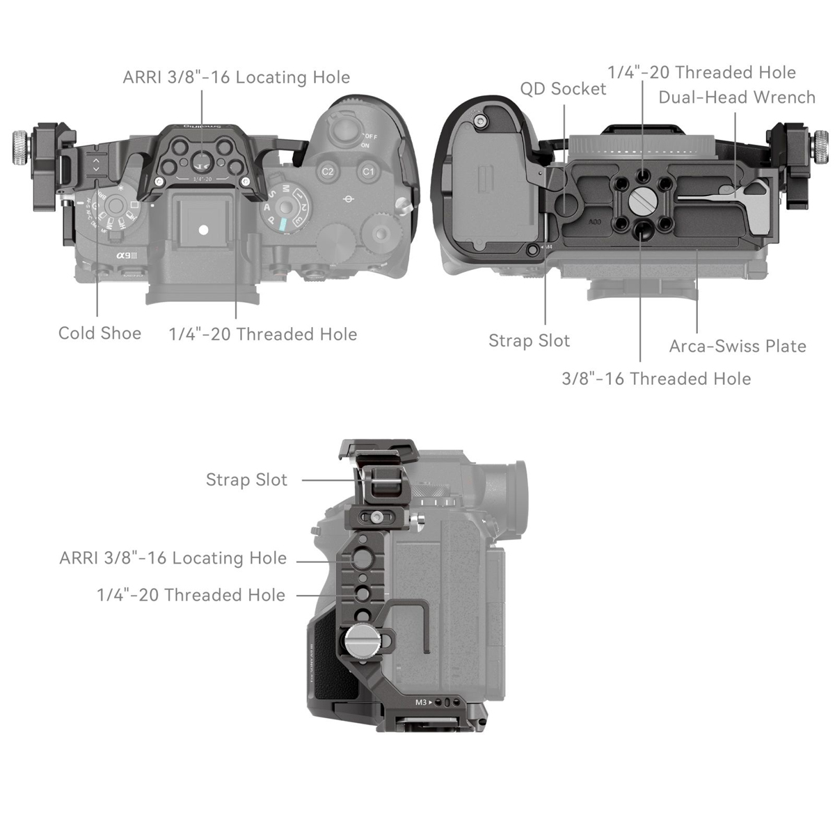 SmallRig 4533 Cage für Sony Alpha 9 III 6941590015743
